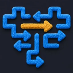Symbol von Pfeil Rätsel: Logik Denkspiel
